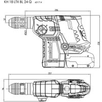 Перфоратор Metabo KH 18 LTX BL 24 Q 601714840 (без АКБ, кейс)