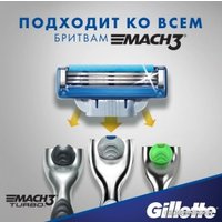 Сменные кассеты для бритья Gillette Mach3 Turbo (12 шт)