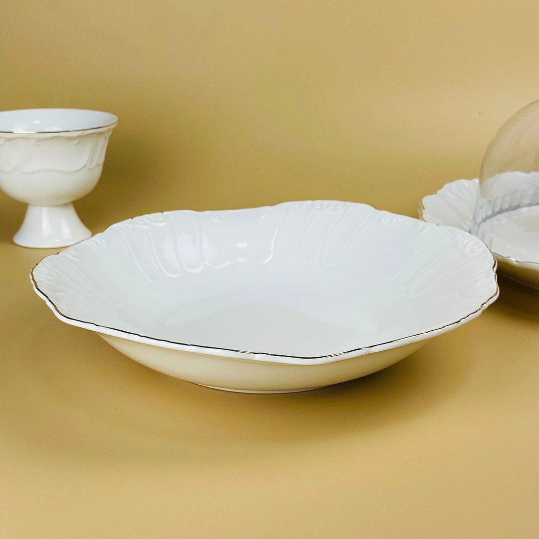 Блюдо Lenardi Крокус золото 109-256