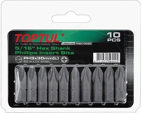 

Набор бит Toptul FSBA1001G (10 предметов)
