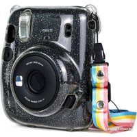 Чехол Sundays для Fujifilm Instax Mini 11 с ремешком (прозрачный)