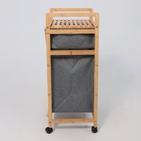 Корзина AksHome Lavender (бамбук/серый)