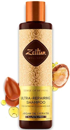 Zeitun Ритуал восстановления с аргановым маслом и кератином 250 мл