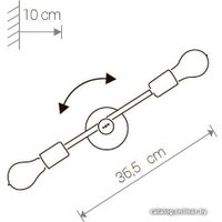 Бра Nowodvorski Nowodvorski STICKS GOLD II 9077