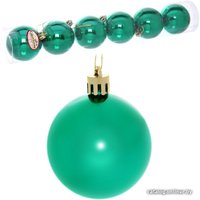 Елочная игрушка Серпантин Глянец шар 6 см 6 шт (зеленый) 183-882
