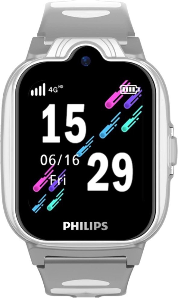 

Детские умные часы Philips W6610 (серый)