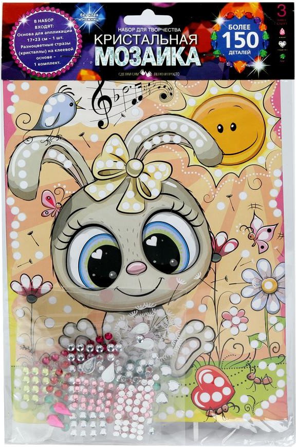 

Алмазная мозаика MultiArt Кристальная мозаика Зайка CRYST-114765