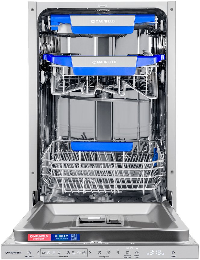

Встраиваемая посудомоечная машина MAUNFELD MLP45330T Smart Beam Inverter Wi-Fi