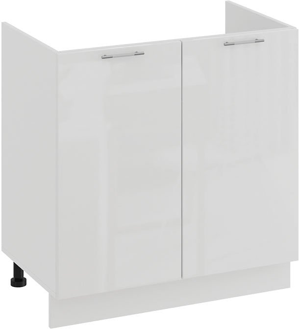 

Шкаф напольный Трия Весна 1Н8М (белый/белый глянец)