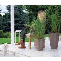 Вазон Form-Plastic Mika Slim FP-5105-051 (серо-бежевый)