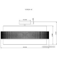 Люстра средней высоты Moderli Moderli Gela V10628-6C