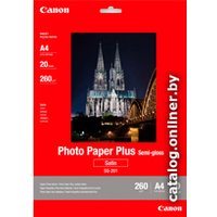 Фотобумага Canon Photo Paper Plus Semigloss SG-201 A4 260 гм2 20 л (1686B021)