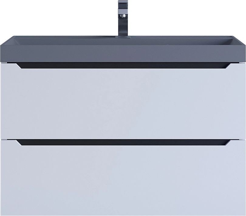 Uperwood Тумба с умывальником Tanos-Classic Quartz 80 см (белый графит/бетон)