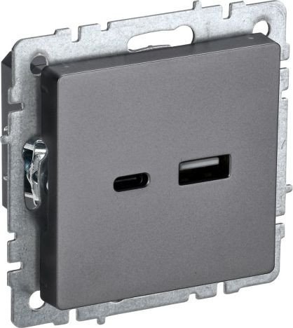 

Розетка USB IEK Brite BR-U22-018-K46