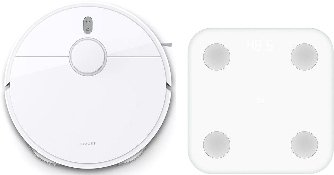

Робот-пылесос Xiaomi Robot Vacuum S10+ B105 + Весы напольные Mi Body Composition Scale 2 (международная версия, белый)