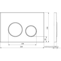 Панель смыва Kk-Pol М11 SPP/111/0/K (сатин)