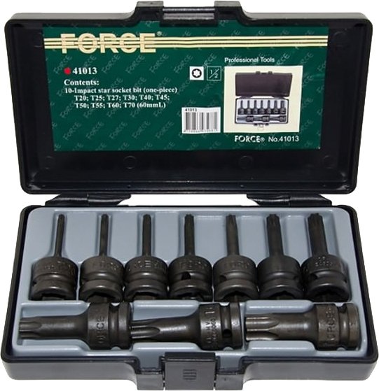 

Набор трещотка с головками Force 41013 (10 предметов)