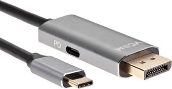 Адаптер VCOM CU480MCPD-1.8M USB Type-A - DisplayPort (1.8 м, черный)