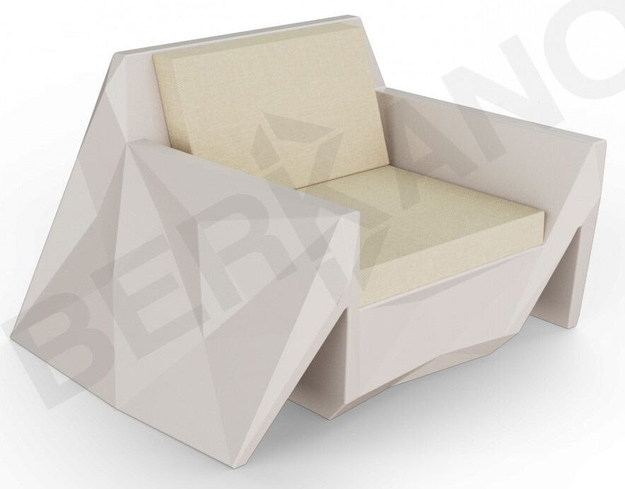 

Кресло Berkano Quaro с подушками 230_030_13 (кофейный/бежевый)