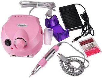 Аппарат для маникюра и педикюра Nail Drill Polisher US-202 (розовый)