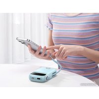 Внешний аккумулятор Baseus Qpow2 Dual-Cable Digital Display Fast Charge Power Bank 22.5W 20000mAh (голубой)