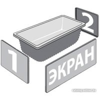 Ванна Triton Персей 190x90 (с ножками и экраном)