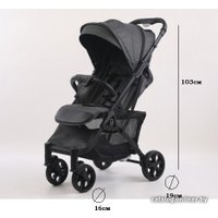 Коляска прогулочная «книга» Panda Baby Pro Max Cosmo (dark-grey)