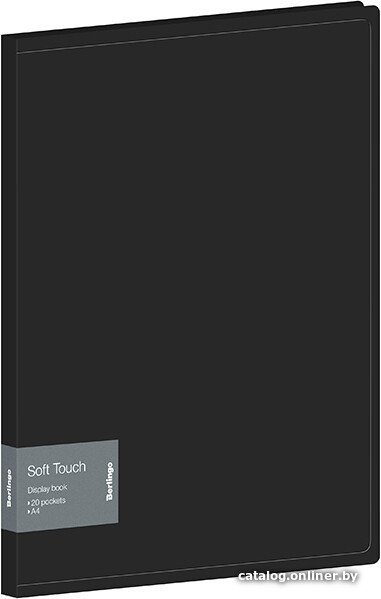 Папка для бумаг Berlingo Soft Touch DB4_20980 (черный)