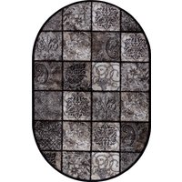 Ковер для жилой комнаты Merinos Valencia Deluxe d328-OVAL-BROWN (2x3)
