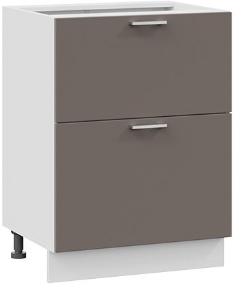 

Шкаф напольный Трия Габриэлла 1Н6Я2 (белый/муссон)