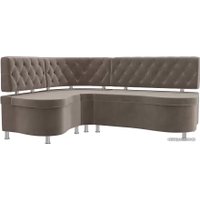 Угловой диван Лига диванов Вегас 105172 (левый, коричневый)