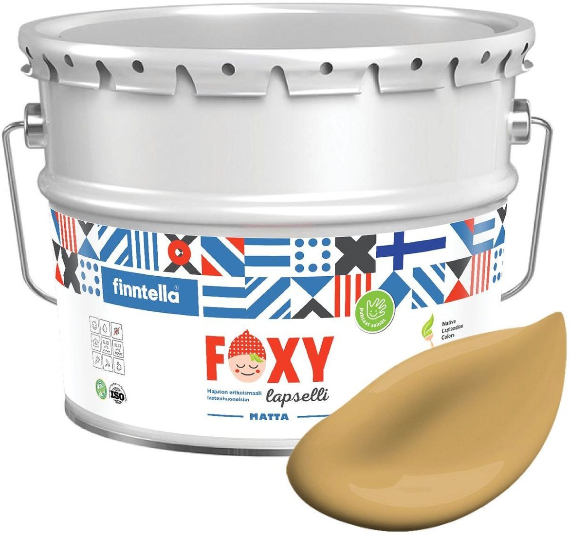 

Краска Finntella Foxy Lapselli Matte Hilla F-50-1-9-FL257 9 л (желтый)