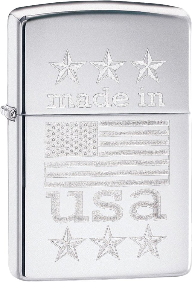 

Зажигалка Zippo Made in USA with Flag [29430-000003]