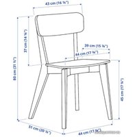 Стул Ikea Лисабо 204.572.39 (ясень)