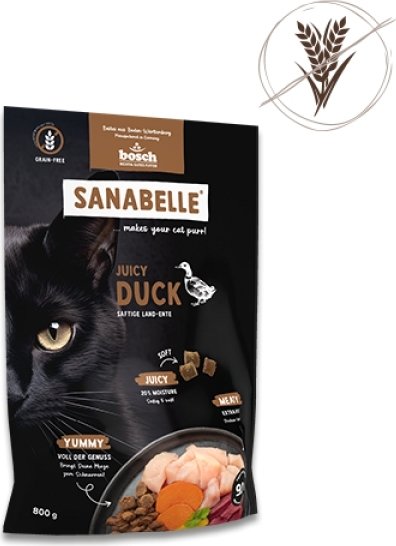 

Сухой корм для кошек Bosch Sanabelle Juicy с уткой 0.04 кг