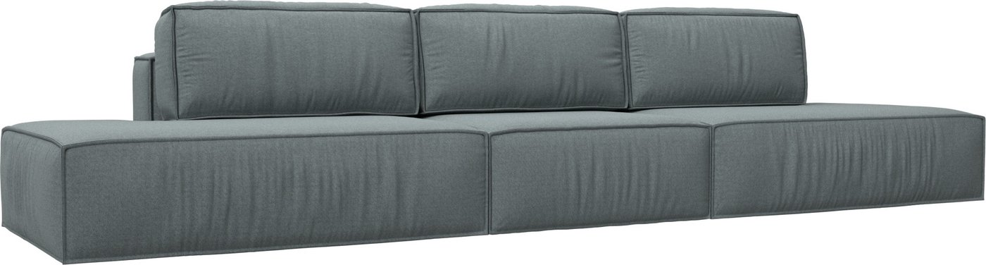 

Диван Лига диванов Прага лофт лонг 124351 (рогожка амур серый)