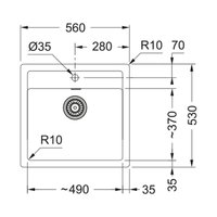 Кухонная мойка Franke Sirius SID 610 (610-49) 114.0571.487 (серый)