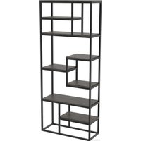 Стеллаж TMB Loft Сартория Сосна 80x30x200 (эбеновое дерево)