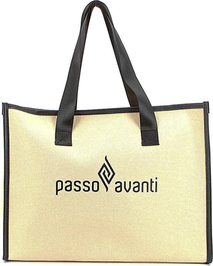 

Женская сумка Passo Avanti 875-5052-BGB (бежевый/черный)
