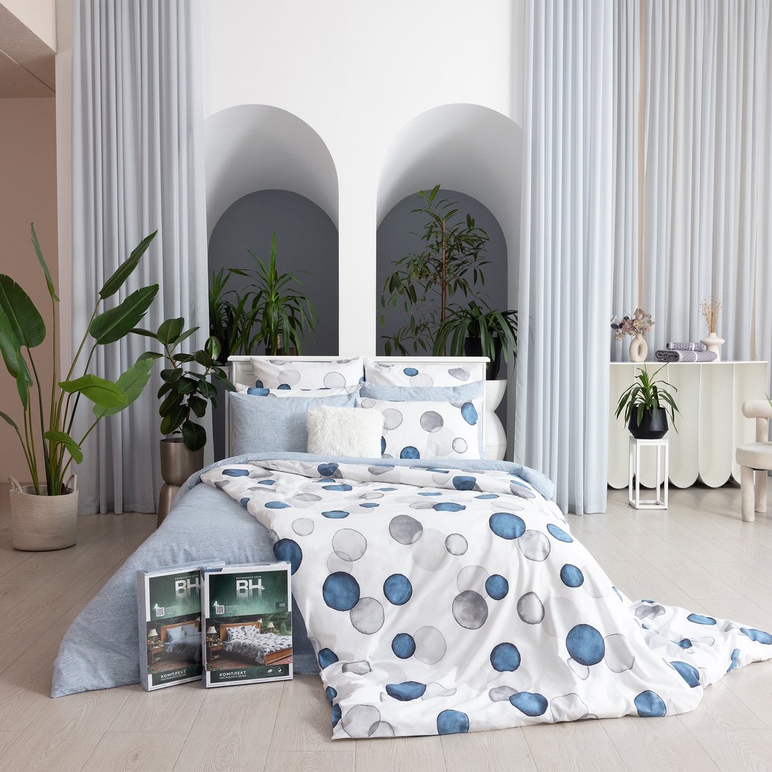 

Постельное белье Волшебная ночь Water Rings Евро ВН 2507 30157/1