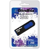 USB Flash OltraMax 250 4GB (синий) [OM-4GB-250-Blue]