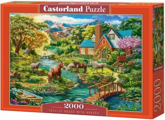 Пазл Castorland Лошади на природе C-200931 (2000 эл)