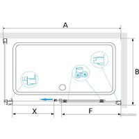 Душевой уголок RGW PA-245B 410824590-14 90x100 (черный/прозрачное стекло)