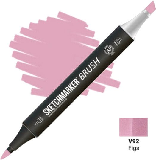 

Маркер художественный Sketchmarker Brush Двусторонний V92 SMB-V92 (инжир)