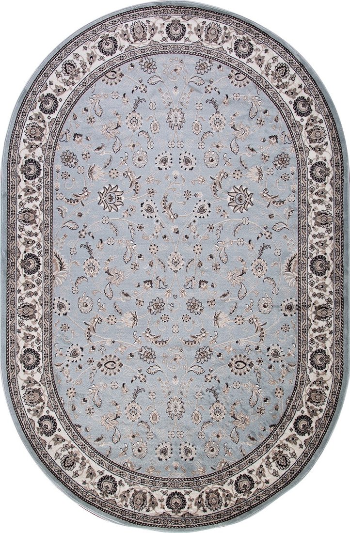 

Ковер для жилой комнаты Merinos Valencia Deluxe d251-OVAL-L.BLUE-BROWN (2x3)