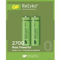 Аккумулятор GP ReCyko+ AA 2700 2 шт. GP270AAHCE-2GBE2