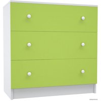 Комод МДК Феникс КМ1Ф-Л с 3 ящиками 820x800x418 (лайм)