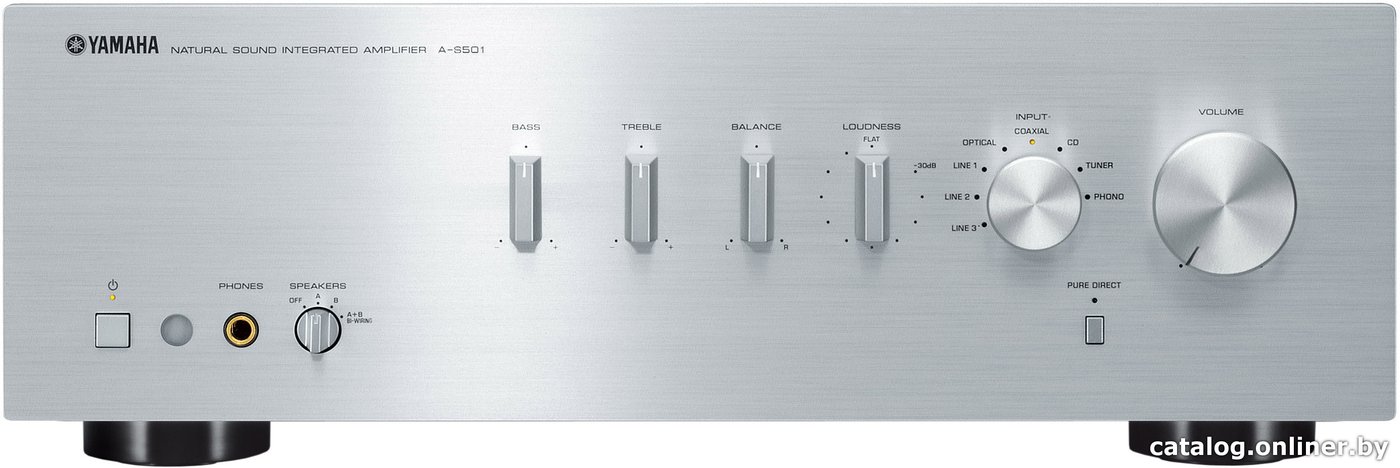 Интегральный усилитель Yamaha A-S501 (серебристый)