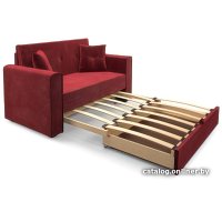 Диван Мебель-АРС Санта (бархат красный Star Velvet 3 Dark Red)