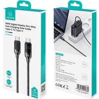 Кабель Usams SJ742 USB Type-C - USB Type-C (1.2 м, черный)